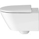 Унитаз подвесной DURAVIT D-Neo Rimless 45770900A1. с микролифтом